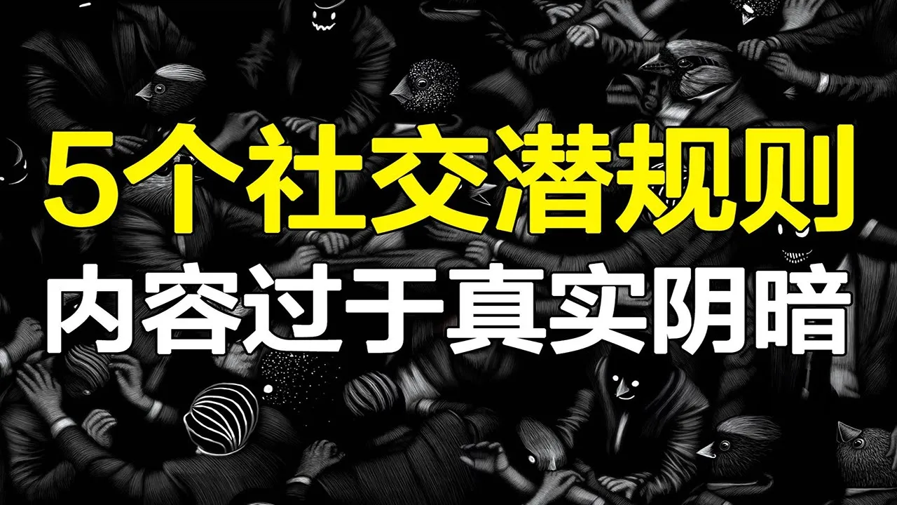 字字扎心，受益终身的5个社交潜规则，真实到无法直视，但成年人都要懂！【心河摆渡】