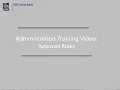 Administration Approval Rules