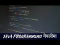 Welcome to java programming in NEPALI