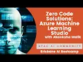 Zero Code Solutions Azure Machine Learning Studio