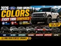 2026 Ford Bronco Colors Every Trim Compared