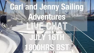 Carl and Jenny Sailing Adventures Live chat-Sundowner Sunday-01.