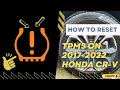 Quick and Easy TPMS Light Reset for Your 2017-2022 Honda CR-V ON EVERY TRIM