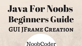 Creating our first GUI Application Java Swing