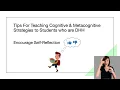 TA-Live HLP 14 Cognitive and Metacognitive Skills