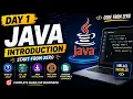 Java Tutorial for Beginners Day 1 - Java Introduction JDK JRE JVM First Program