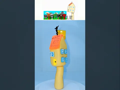 Sprunki 🎵 I Made Peppa Pig House 🏠 With Clay 🟠🟡 Peppa Pig 🐷 #sprunki 🎶
