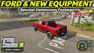 Driving NEW Ford Ranger Around Catuai - Beans Alpacas DLC Farming Simulator 25