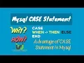 MySql CASE Statement CASE statement way of handling logic