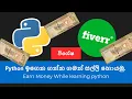 earn money while learning python - python sinhala tutorial