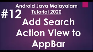 Android Java Malayalam Tutorial 2020 - 12