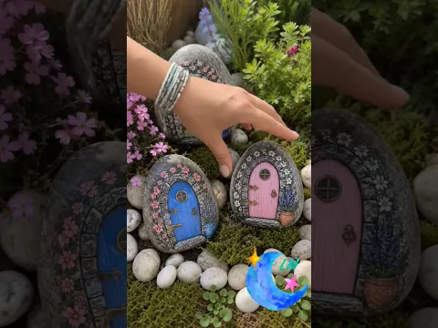 piedras pintadas ✨🍄 #PiedrasPintadas  #Manualidades #Magia #PiedrasCreativas #fairycore
