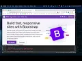 Starting your Flask Project first template with Bootstrap