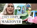 Cozy Coupe DIY Makeover Pink to Yellow VW Bus My Toddler s Reaction