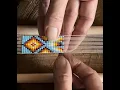 How I m making my next Native American style seed bead loom bracelet part 1