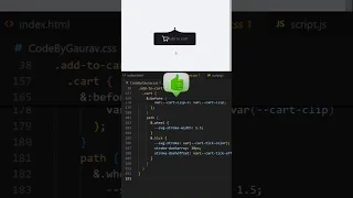 Add to Cart Button Animation Using HTML CSS JS