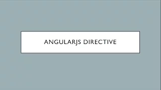 AngularJS Tutorial How to use and Explanation about AngularJS Directive Part 05