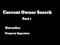 Current Owner Search