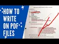 How to Write on PDF Files