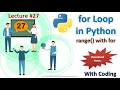 For Loop in Python Looping Statements in Python - Part-1