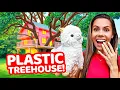 Download Lagu I Built a Treehouse with ONLY Plastic Wrap !