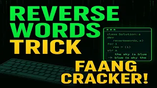 Reverse Words in a String Must-Know Coding Trick for FAANG Interviews Python Walkthrough