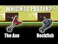 Terraria Hammer SPEED TEST The Axe VS Rockfish