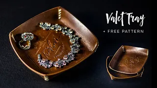 How To Make Leather Valet Tray - Tutorial Free Pattern