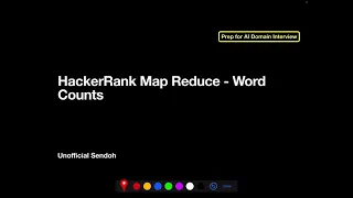 HackerRank MapReduce - Word Counts in Python