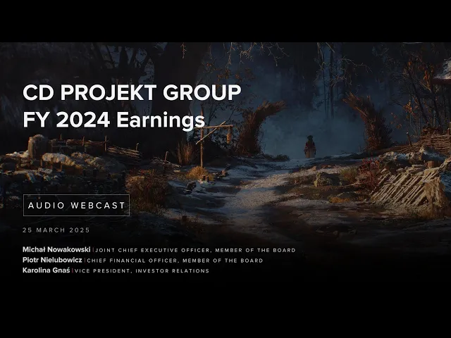 [EN] CD PROJEKT Group FY 2024 earnings conference - audio webcast