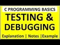 testing and debugging