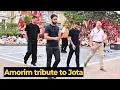 Download Lagu Amorim, Bruno Fernandes en Dalot brachten vandaag een eerbetoon aan Diogo Jota op Anfield | Man U...