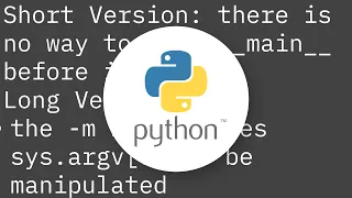sys argv behavior with python - m