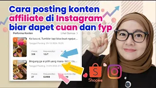 CUAN TAMBAHAN DARI AFFILIATE ❗CARA POSTING KONTEN AFFILIATE DI INSTAGRAM BIAR BANYAK YANG CHECKOUT
