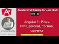 Angular 5 Part 28 - Angular 5 full training in Hindi pipes