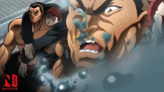 BAKI Multi-Audio Clip Retsu Kaioh Runs Across Water Netflix Anime