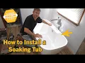 Freestanding Soaking Tub - Easiest Way to Install l PLAN LEARN BUILD