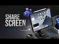 How to Share Screen on Microsoft Teams on iPad tutorial