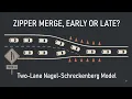 Late Merging Is Rude And It Works Two-Lane Nagel-Schreckenberg Model