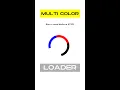 Multi Color Circle Loader in HTML