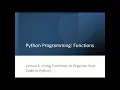 Python Functions Beginner-Friendly Tutorial - Part 6