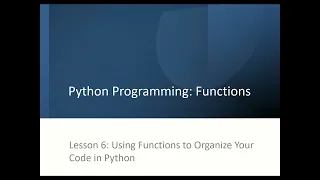 Python Functions Beginner-Friendly Tutorial - Part 6
