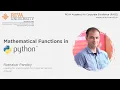 Basic Python Hacks Part 10 Mathematical Functions in Python RACE REVA University