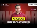 Angular 19 Tutorial Interpolation in Angular 19 Data Binding Explained