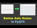 Button Auto Resize PyQt5