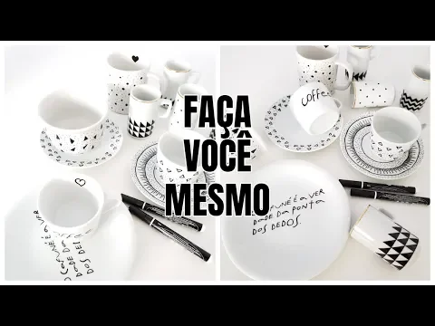 Download MP3 DIY COMO FAZER DESENHO PERMANENTE NAS PORCELANAS | Viviane Magalhães