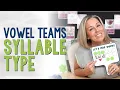 Everything Teachers Need to Know about the Vowel Teams Syllable Type