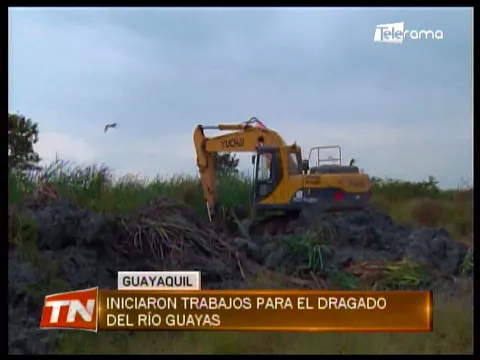 Iniciaron trabajos para el dragado del Río Guayas
