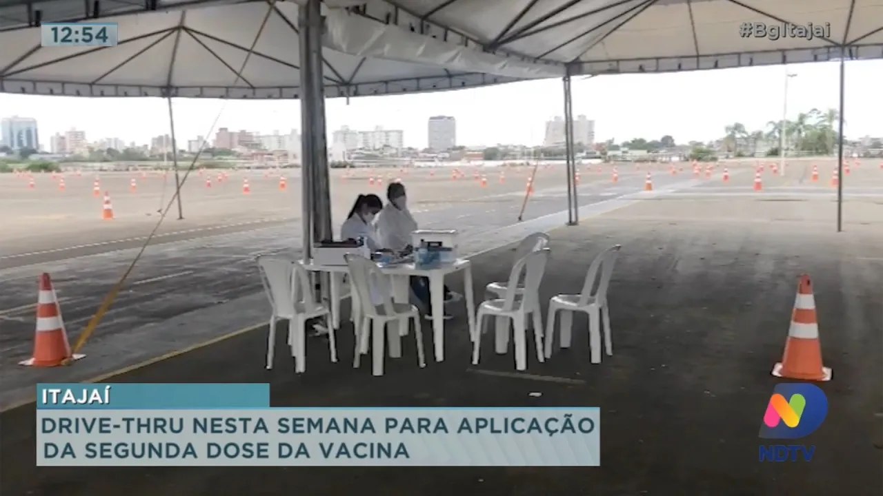 Itajaí retoma drive-thru nesta semana para aplicação da segunda dose da vacina contra Covid-19