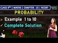 Class 9th Maths Chapter 15 Example 1 to 10 Probability NCERT